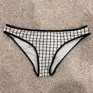 Bikini BOTTOM, Black and White, Size M